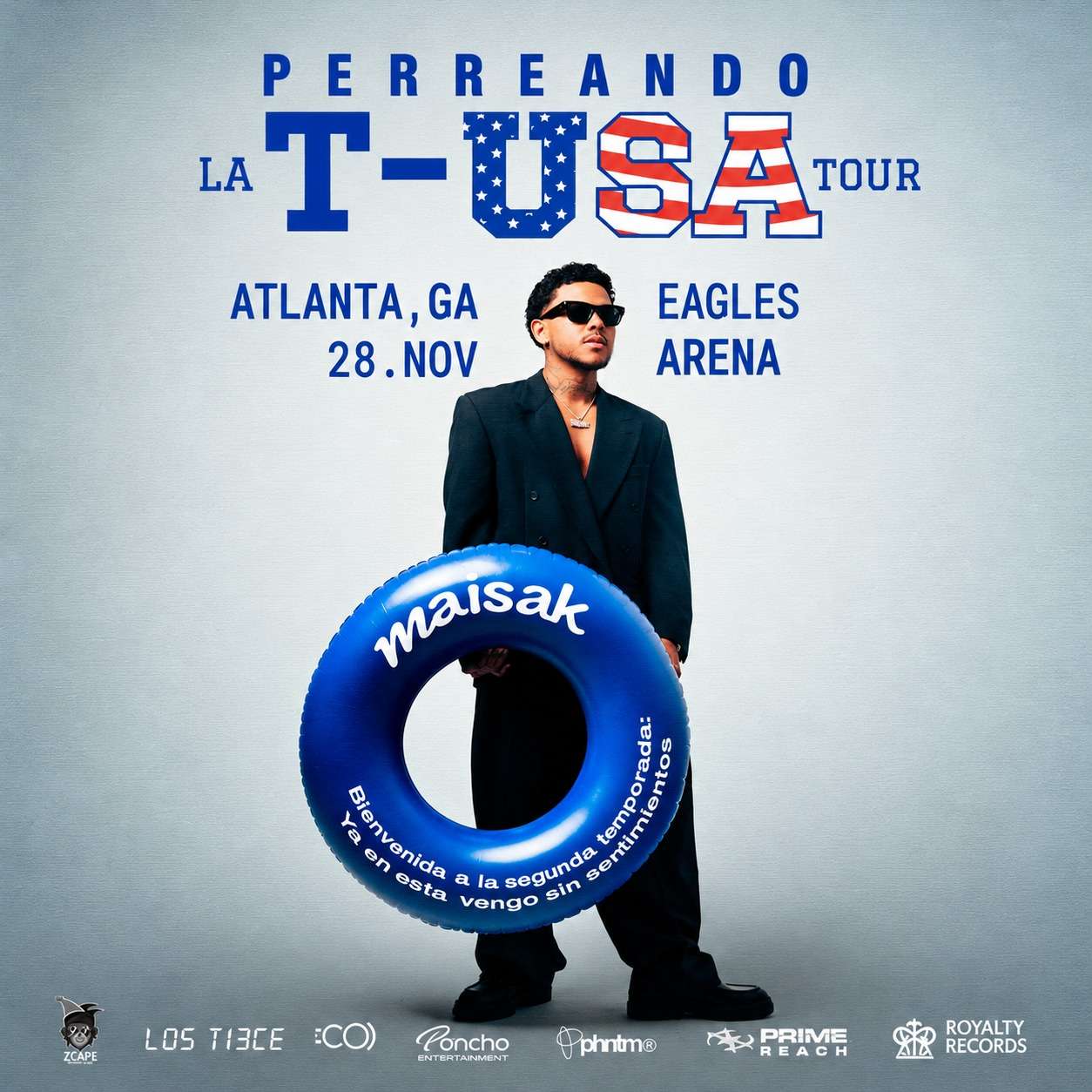 Maisak en concierto en Atlanta at Atlanta Eagles Arena - Atlanta - Nov 28, 2026