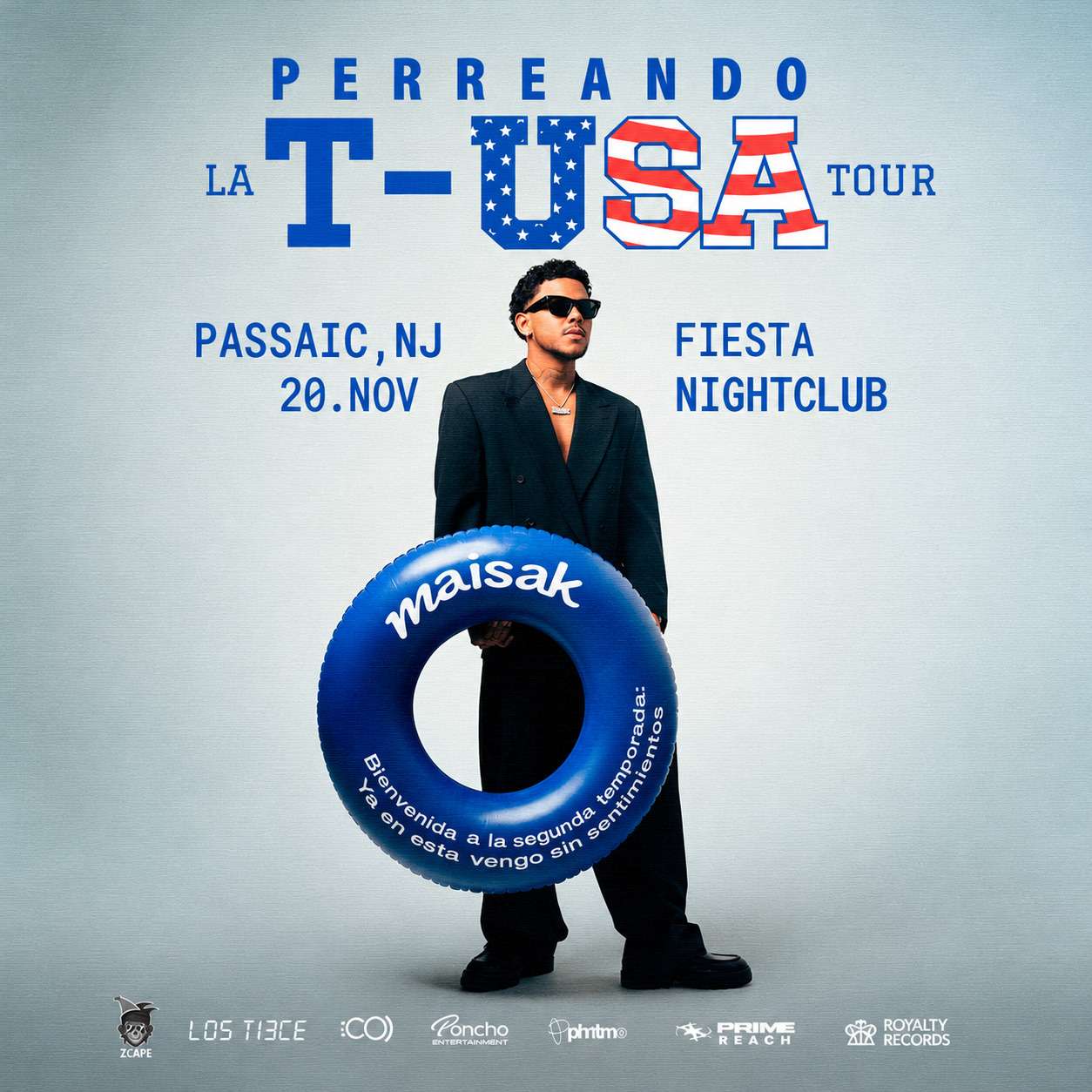 Maisak en Concierto en  New Jersey at Fiesta Night Club - Passaic - Nov 20, 2026