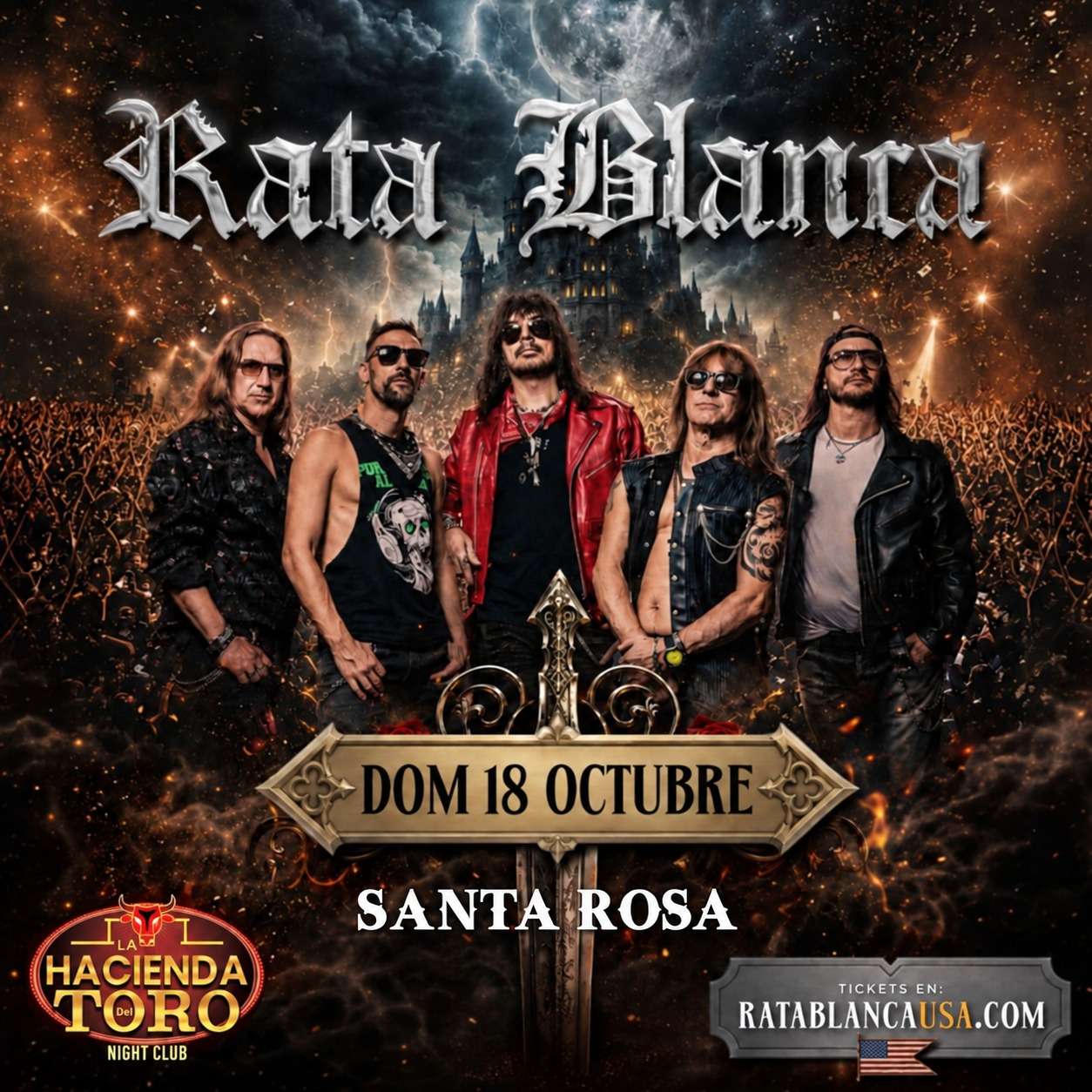 Rata Blanca en Santa Rosa at La Hacienda Del Toro - Santa Rosa - Oct 18, 2026