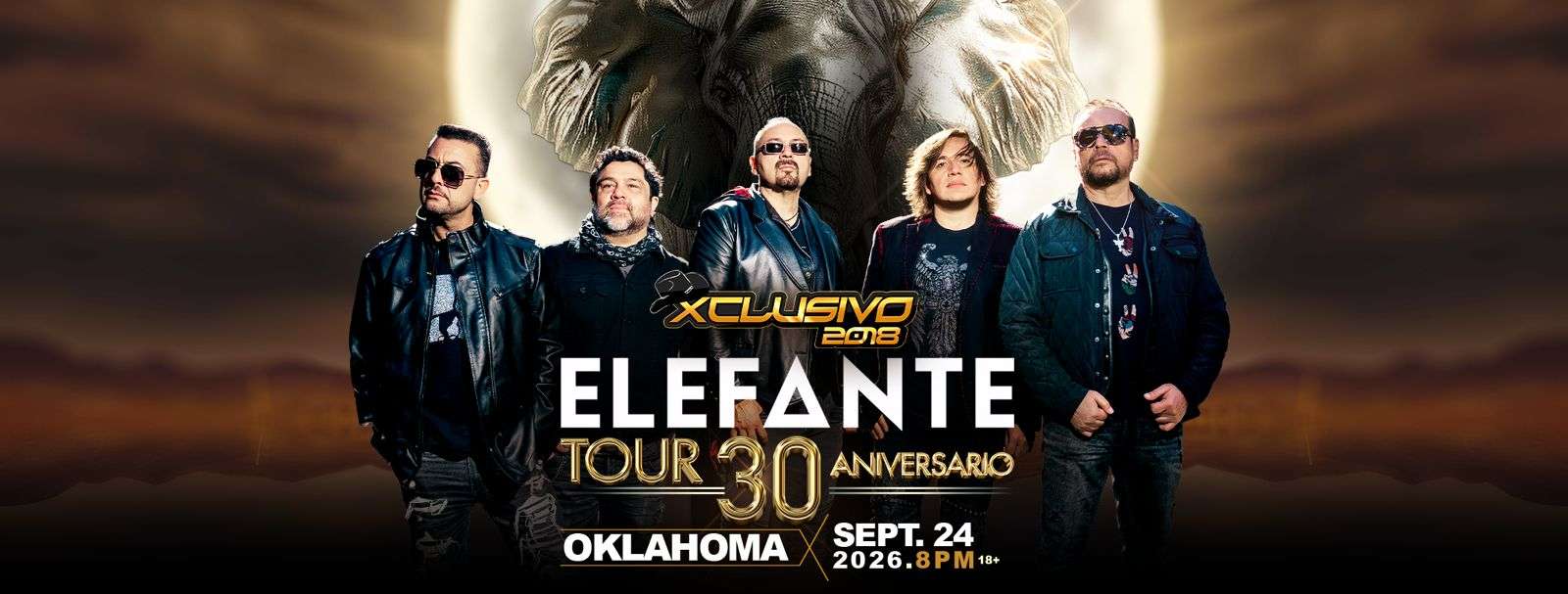 Elefante en Oklahoma City at Xclusivo 2018 - Oklahoma City - Sep 24, 2026
