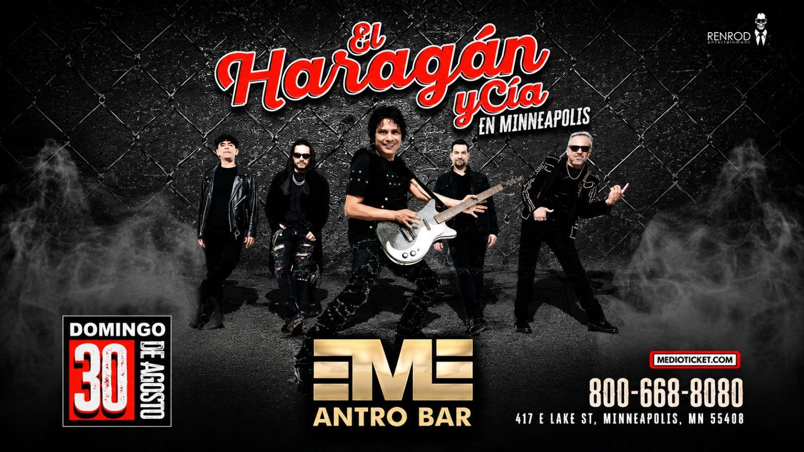 El Haragan y Cia en Minneapolis at EME Antro Bar - Minneapolis - Aug 30, 2026