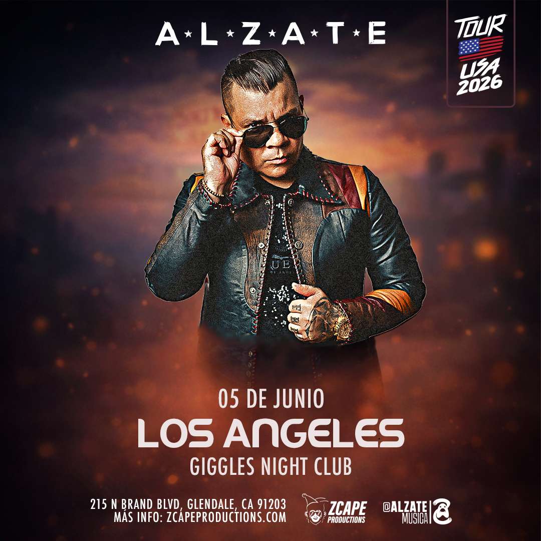 ALZATE en VIVO en Los Angeles at Giggles Night Club - Glendale - Jun 05, 2026