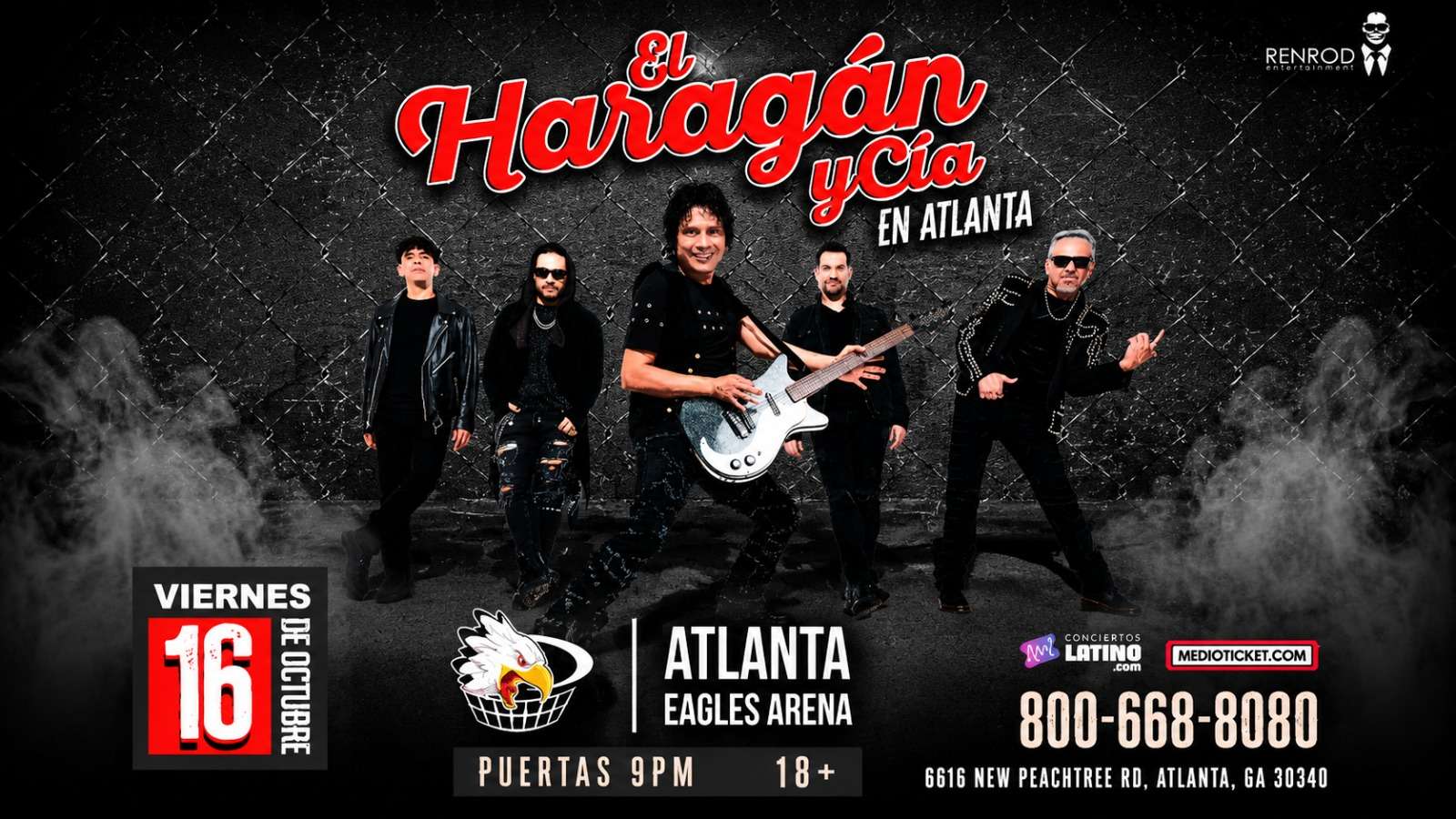 El Haragan y Cia en Atlanta at Atlanta Eagles Arena - Atlanta - Oct 16, 2026