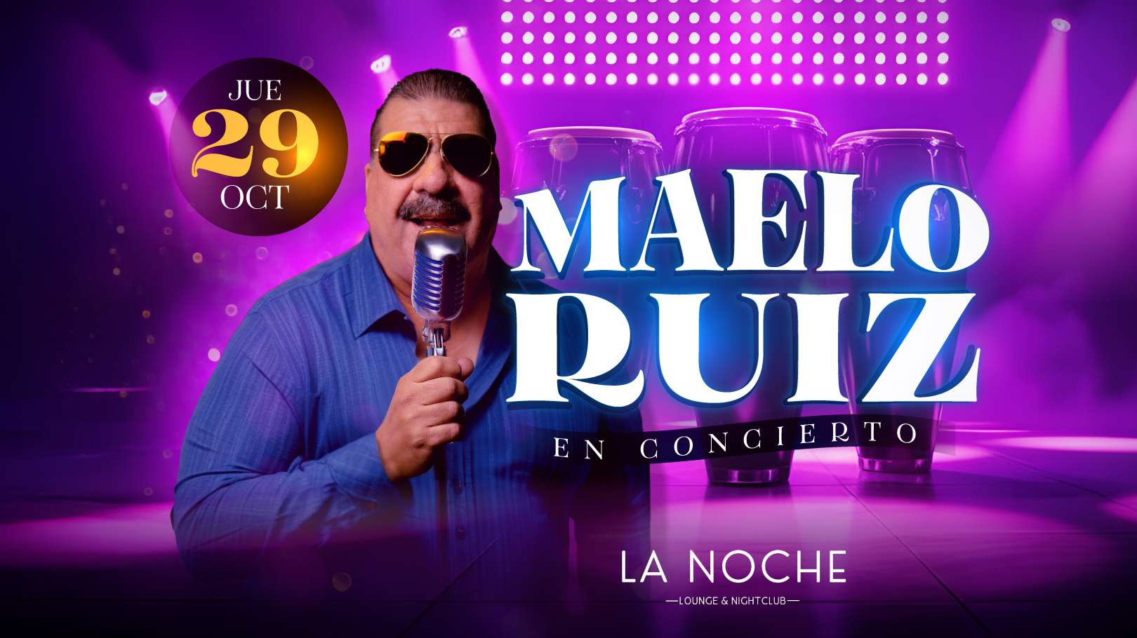 Maelo Ruiz en West Palm Beach at La Noche Nightclub and Lounge - West Palm Beach - Oct 29, 2026