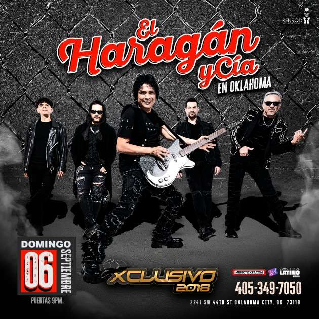 El Haragan y Cia en Oklahoma at Xclusivo 2018 - Oklahoma City - Sep 06, 2026