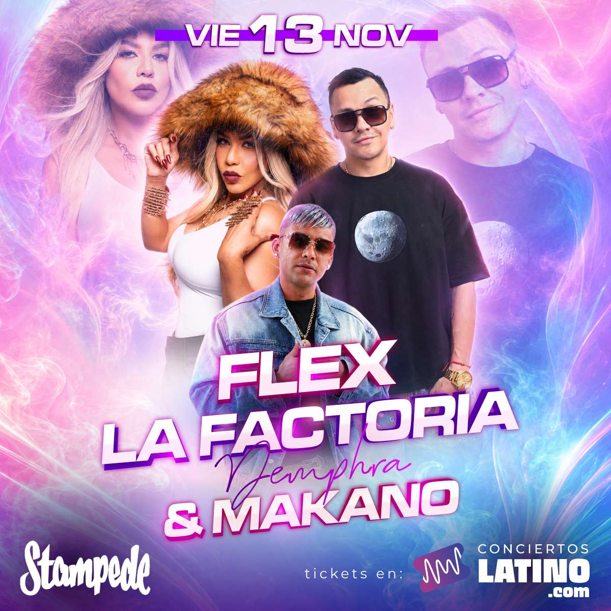 Flex, La Factoria y Makano en Denver at Stampede - Aurora - Nov 13, 2026