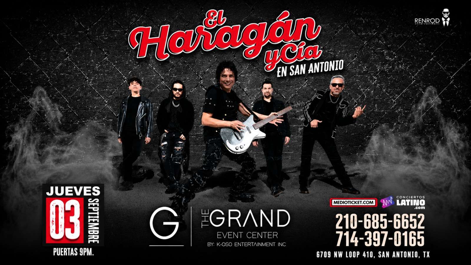El Haragan y Cia en San Antonio at The Grand Event Center - San Antonio - Sep 03, 2026