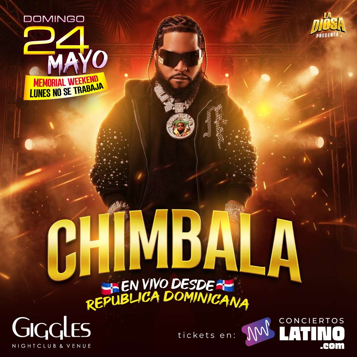 Chimbala en Vivo en Los Angeles at Giggles Night Club - Glendale - May 24, 2026