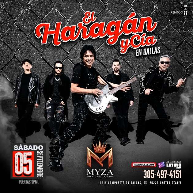 El Haragan y Cia en Dallas at Myza Nightclub - Dallas - Sep 05, 2026