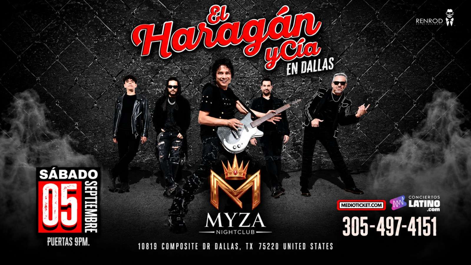 El Haragan y Cia en Dallas at Myza Nightclub - Dallas - Sep 05, 2026