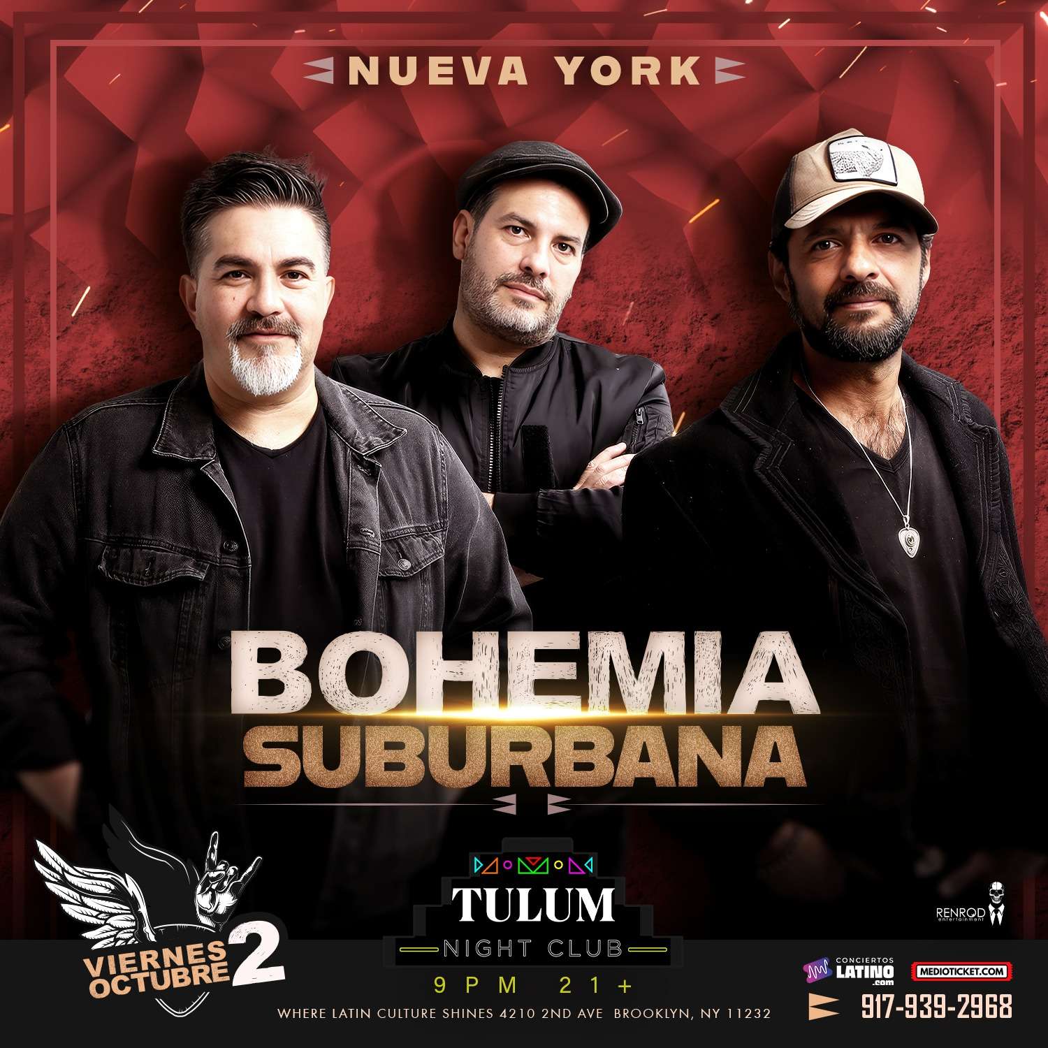 Bohemia Suburbana en New York at Tulum Night Club - Brooklyn - Oct 02, 2026