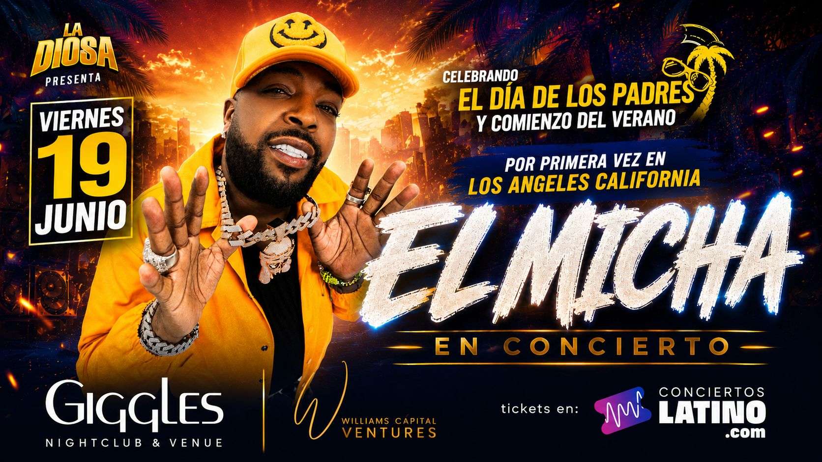 El Micha en Los Angeles at Giggles Night Club - Glendale - Jun 19, 2026