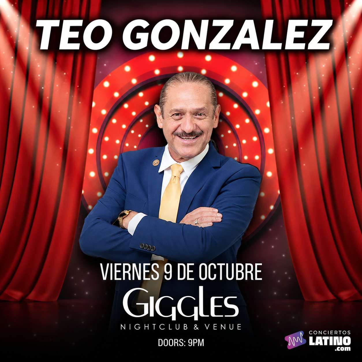 Teo Gonzalez en Los Angeles at Giggles Night Club - Glendale - Oct 09, 2026