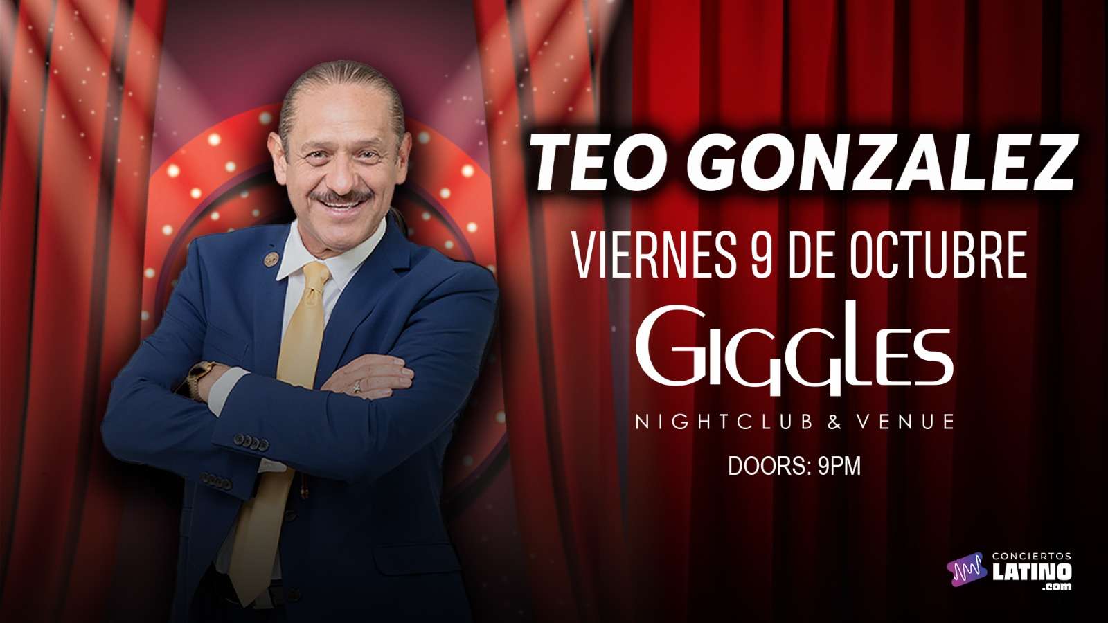 Teo Gonzalez en Los Angeles at Giggles Night Club - Glendale - Oct 09, 2026