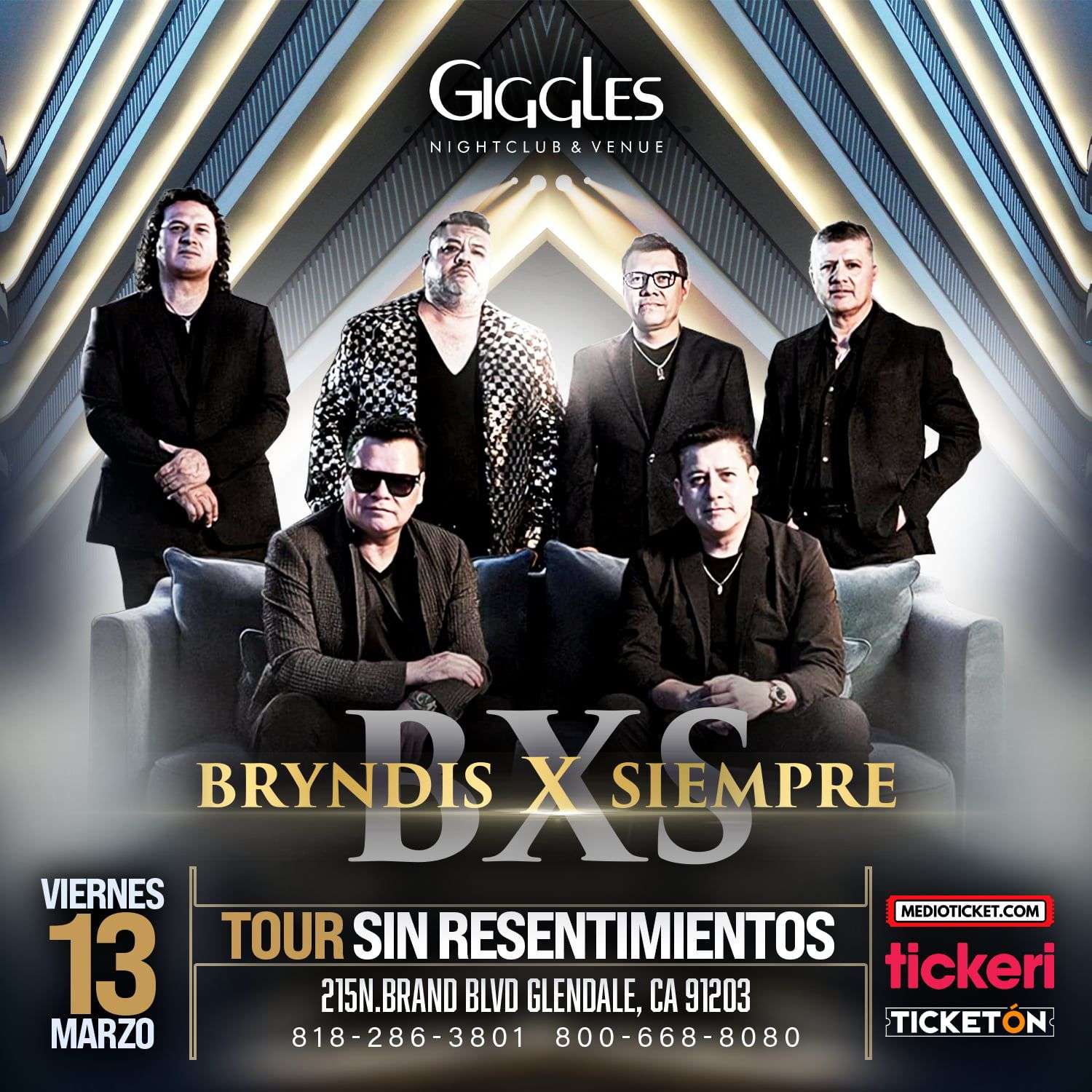 Bryndis X Siempre en vivo en Los Angeles at Giggles Night Club - Glendale - Mar 13, 2026
