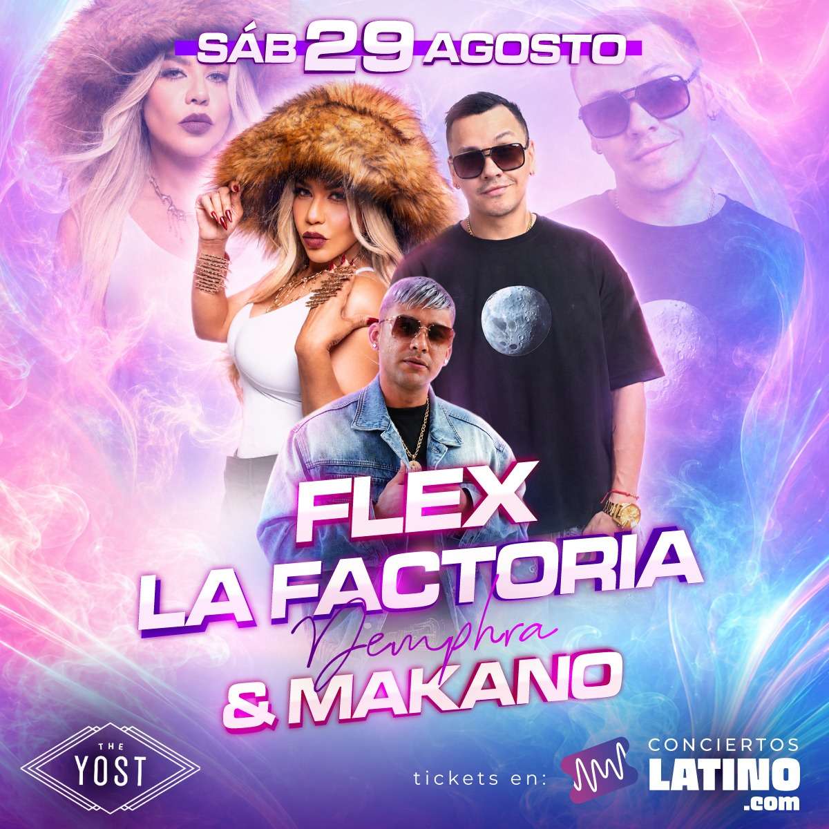Flex, La Factoria y Makano en Santa Ana at The Yost - Santa Ana - Aug 29, 2026
