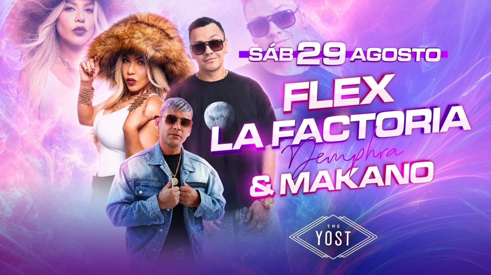 Flex, La Factoria y Makano en Santa Ana at The Yost - Santa Ana - Aug 29, 2026