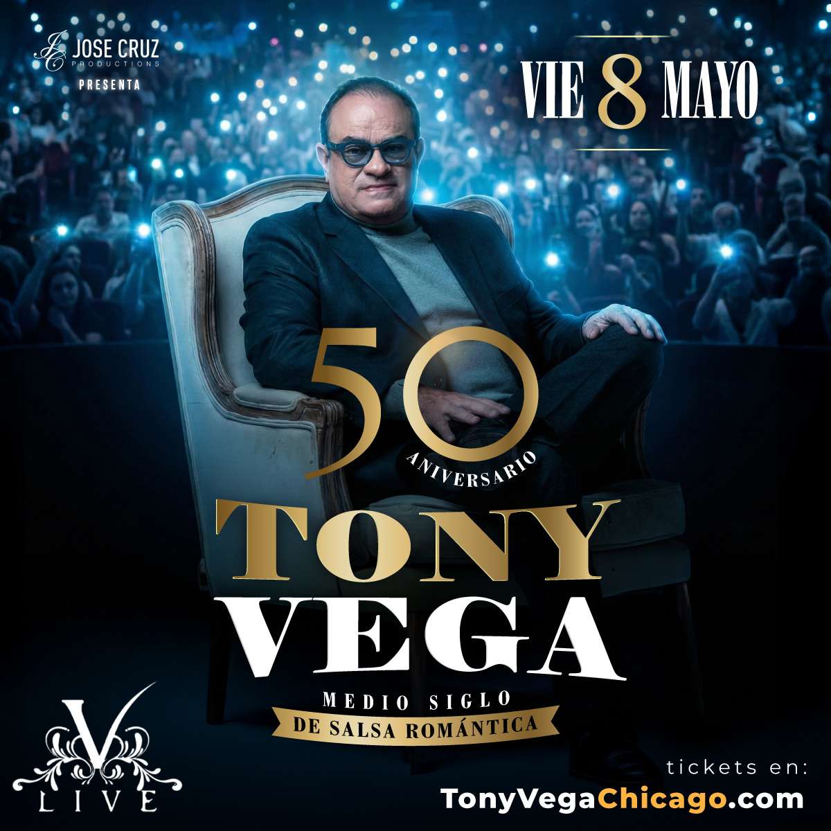 Tony Vega en Chicago at V Live Chicago - Chicago - May 08, 2026