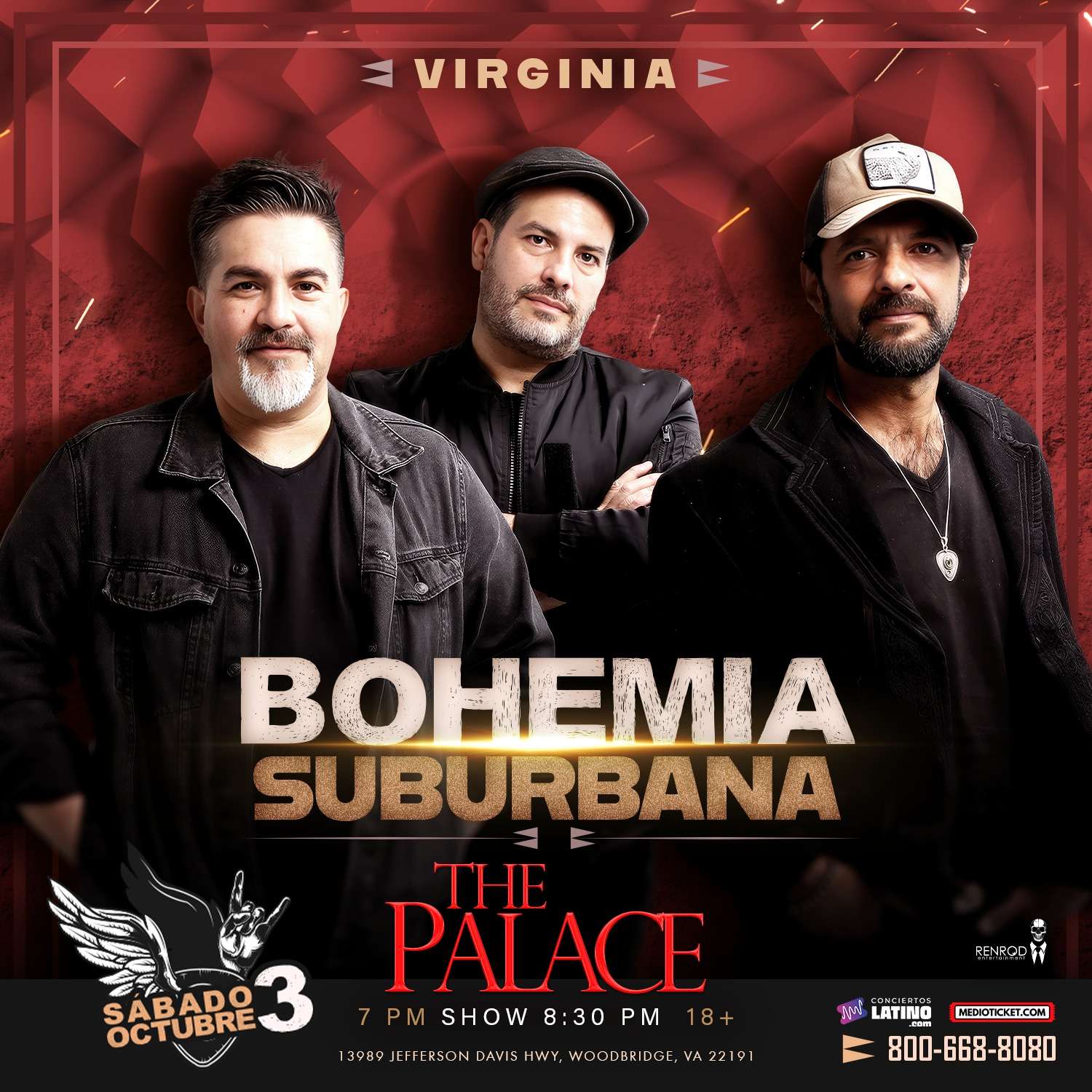 Bohemia Suburbana en Virginia at The Palace - Woodbridge - Oct 03, 2026