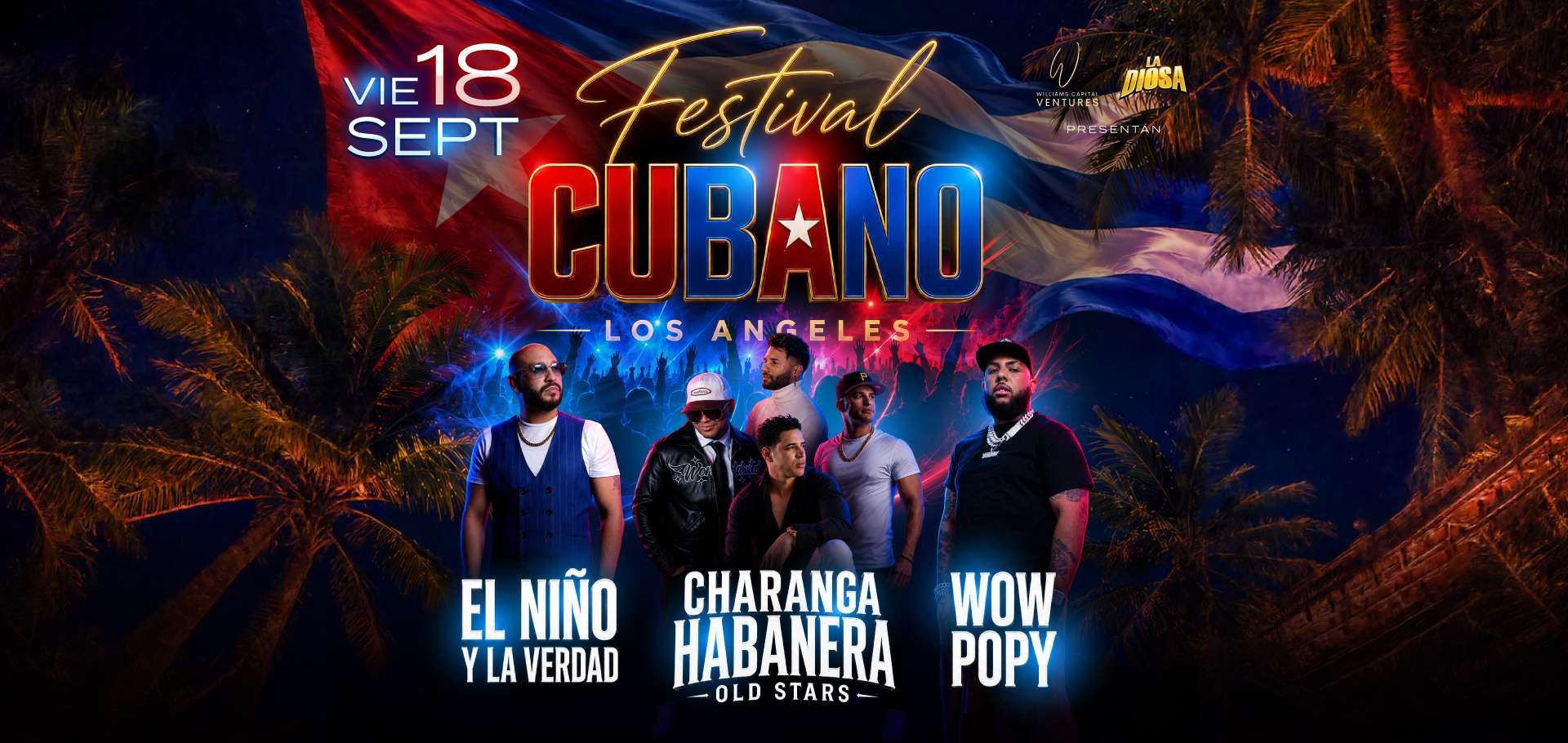Festival Cubano de Los Angeles at Giggles Night Club - Glendale - Sep 18, 2026