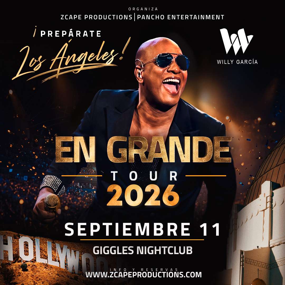 Willy Garcia en Los Angeles at Giggles Night Club - Glendale - Sep 11, 2026