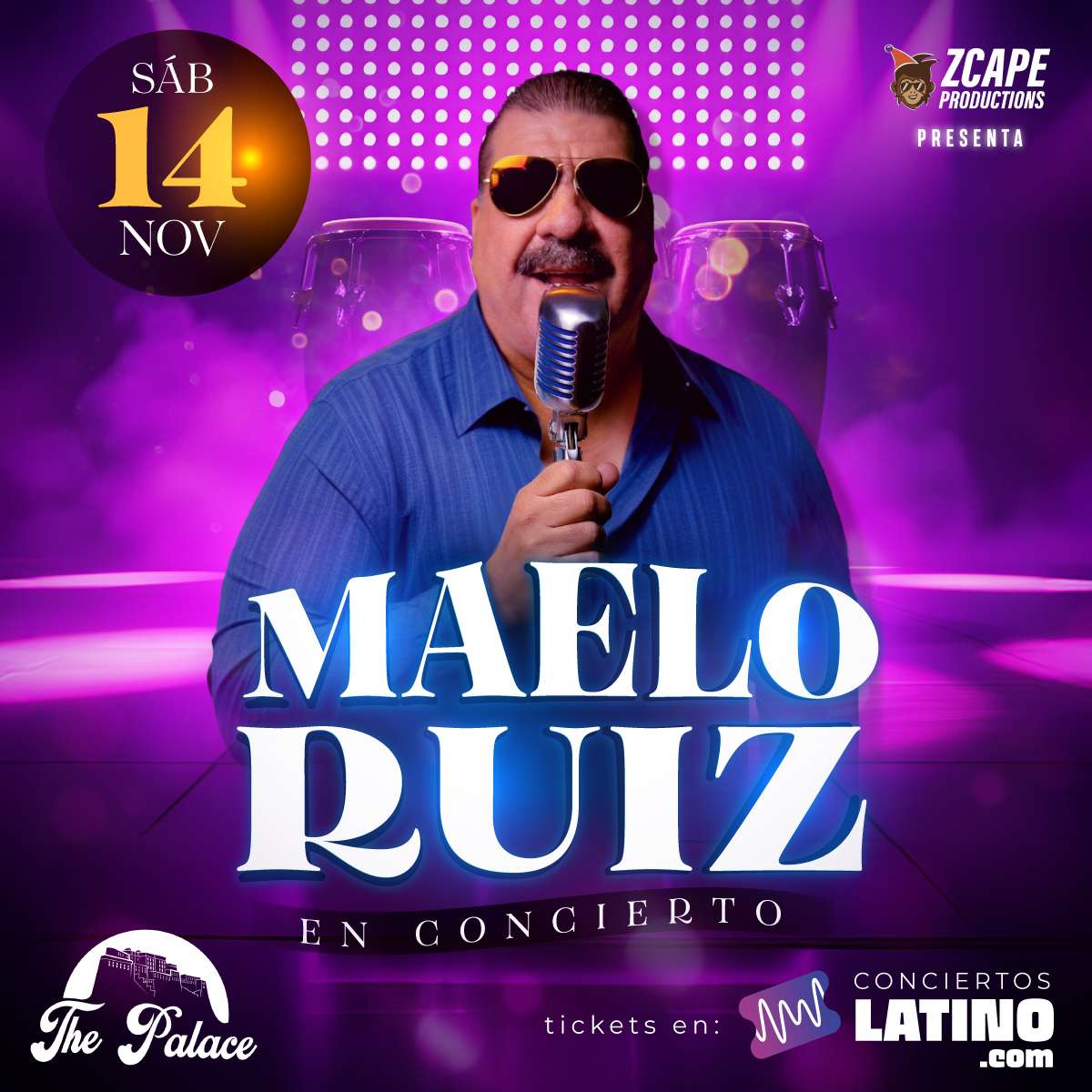 Maelo Ruiz en New York at The Palace NY - Queens - Nov 14, 2026