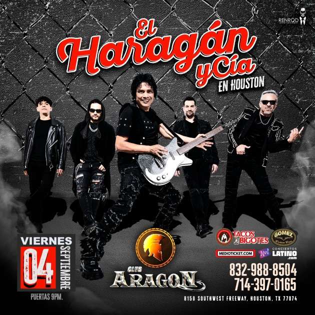 El Haragan y Cia en Houston at Club Aragon - Houston - Sep 04, 2026