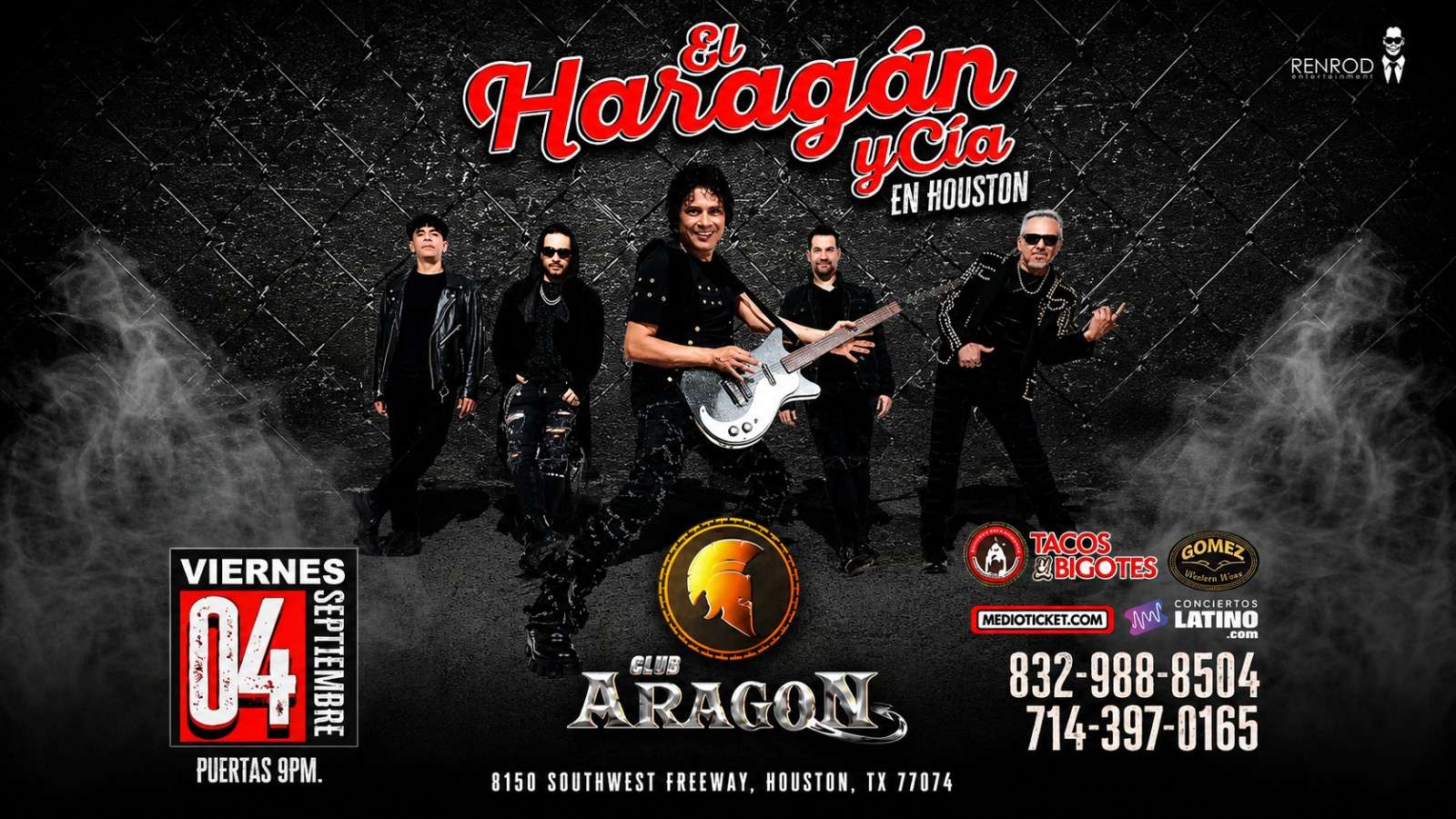 El Haragan y Cia en Houston at Club Aragon - Houston - Sep 04, 2026