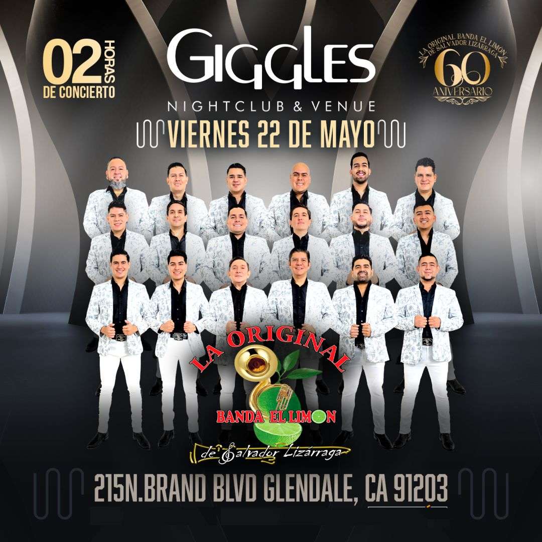 La Original Banda El Limon en Los Angeles at Giggles Night Club - Glendale - May 22, 2026