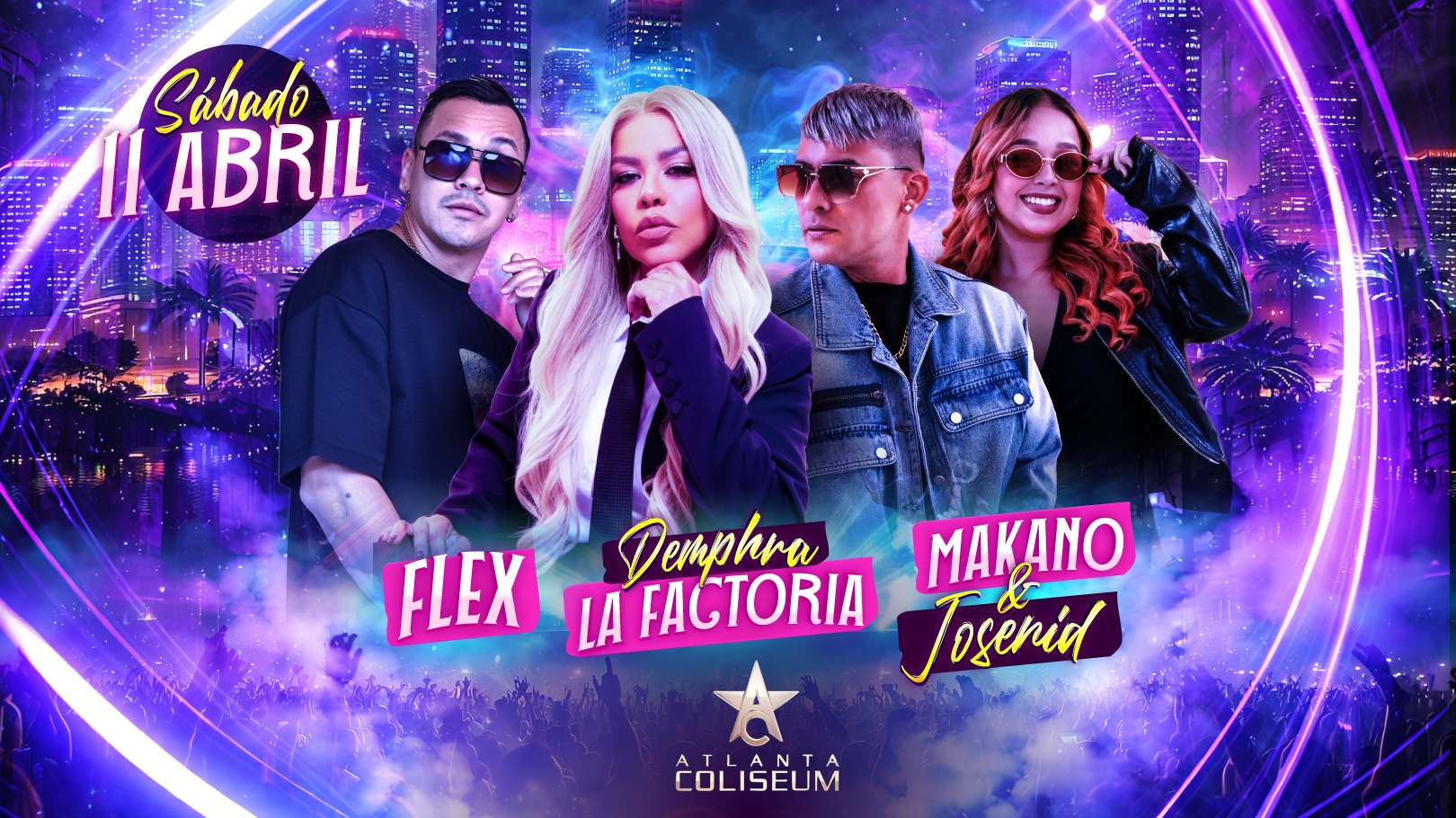 Flex, La Factoria, Makano & Josenid en Vivo en Atlanta at Atlanta Coliseum - Duluth - Apr 11, 2026