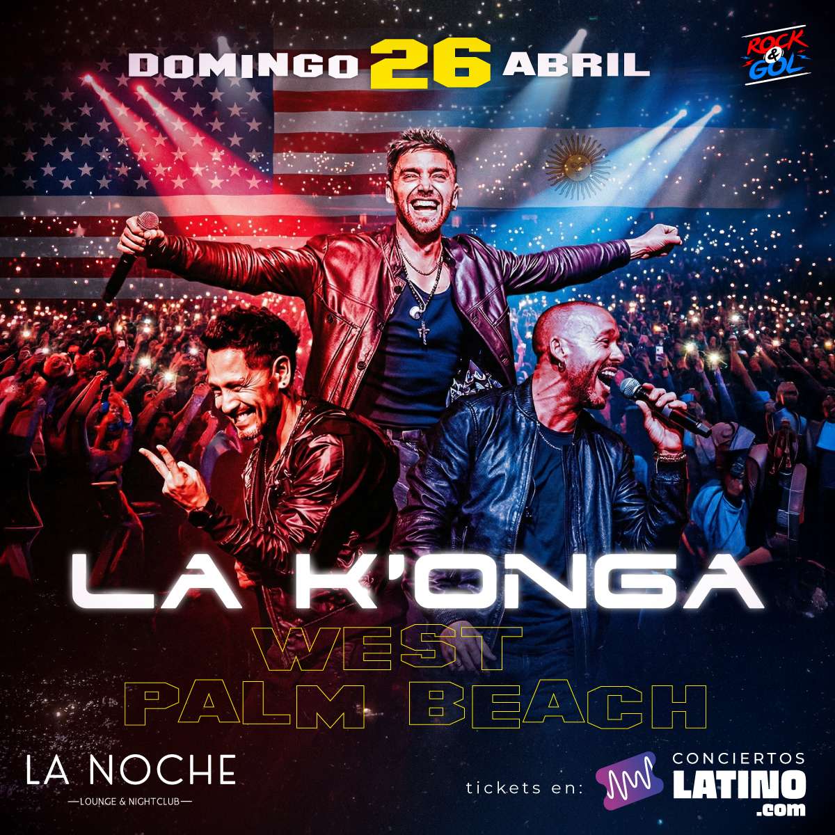 La Konga en vivo en West Palm Beach at La Noche Lounge & Nightclub - West Palm Beach - Apr 26, 2026