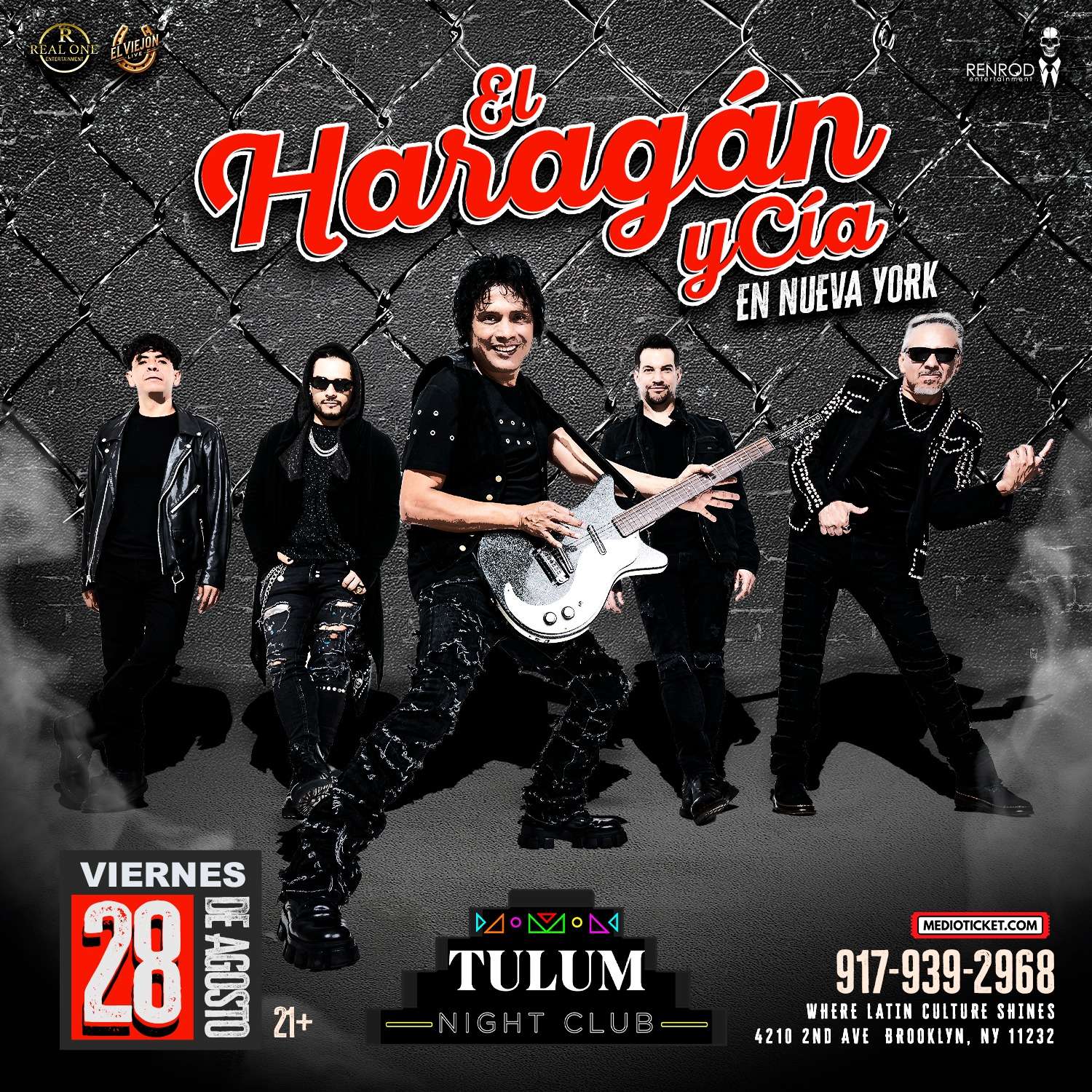 El Haragán y Cía en Nueva York at Tulum Night Club - Brooklyn - Aug 28, 2026