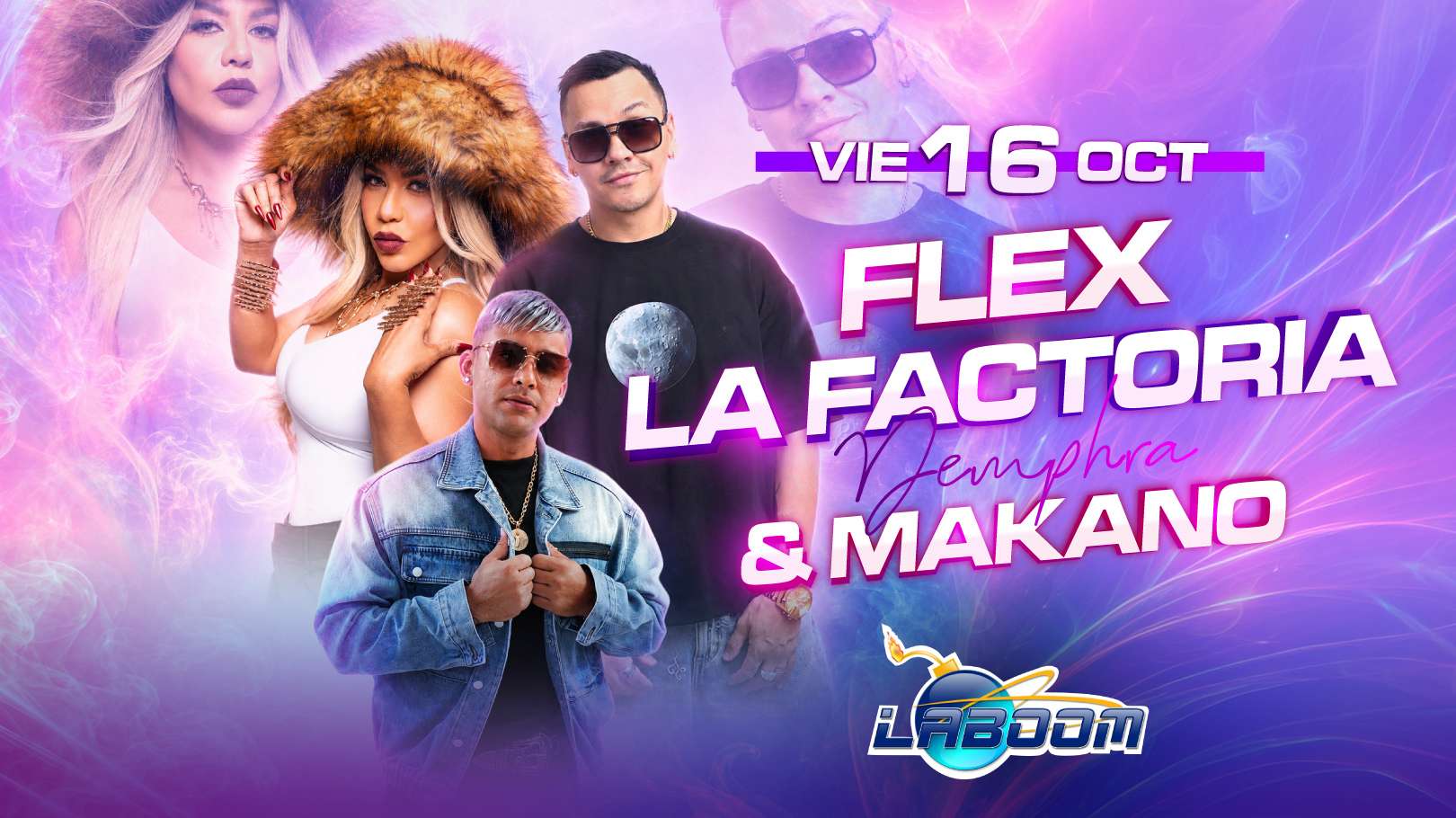 Flex, La Factoria y Makano en Los Angeles at La Boom Los Angeles - Los Angeles - Oct 16, 2026