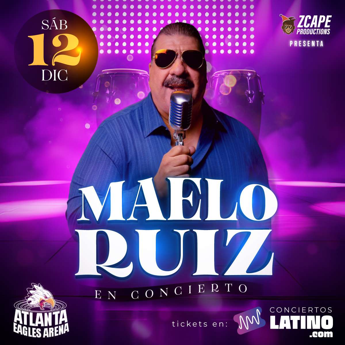 Maelo Ruiz en Atlanta at Atlanta Eagles Arena - Atlanta - Dec 12, 2026