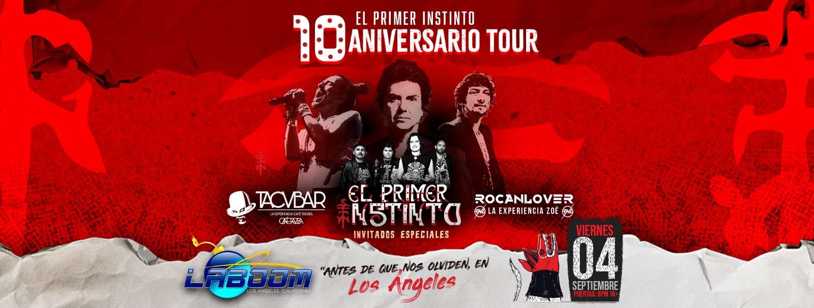 Antes Que Nos Olviden en Los Angeles at La Boom Los Angeles - Los Angeles - Sep 04, 2026