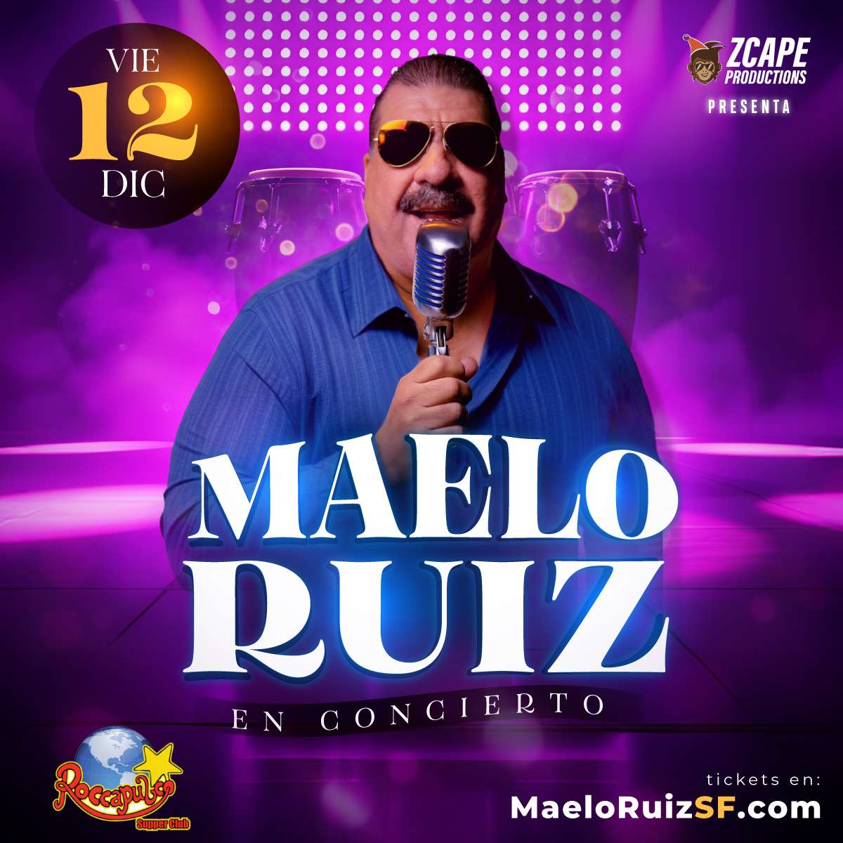 Maelo Ruiz en vivo en San Francisco at Roccapulco - San Francisco - Dec 12, 2025
