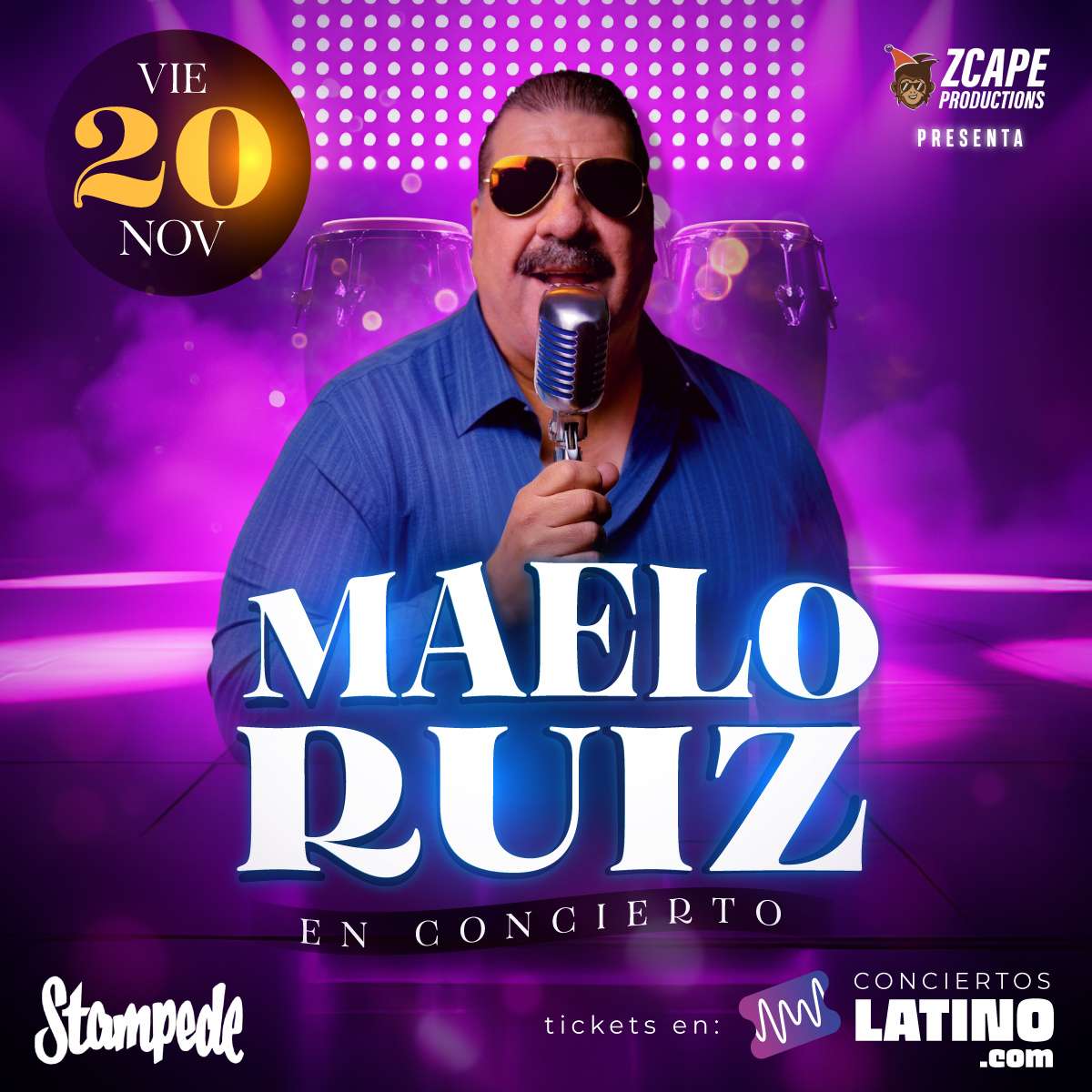 Maelo Ruiz en Denver at Stampede - Aurora - Nov 20, 2026