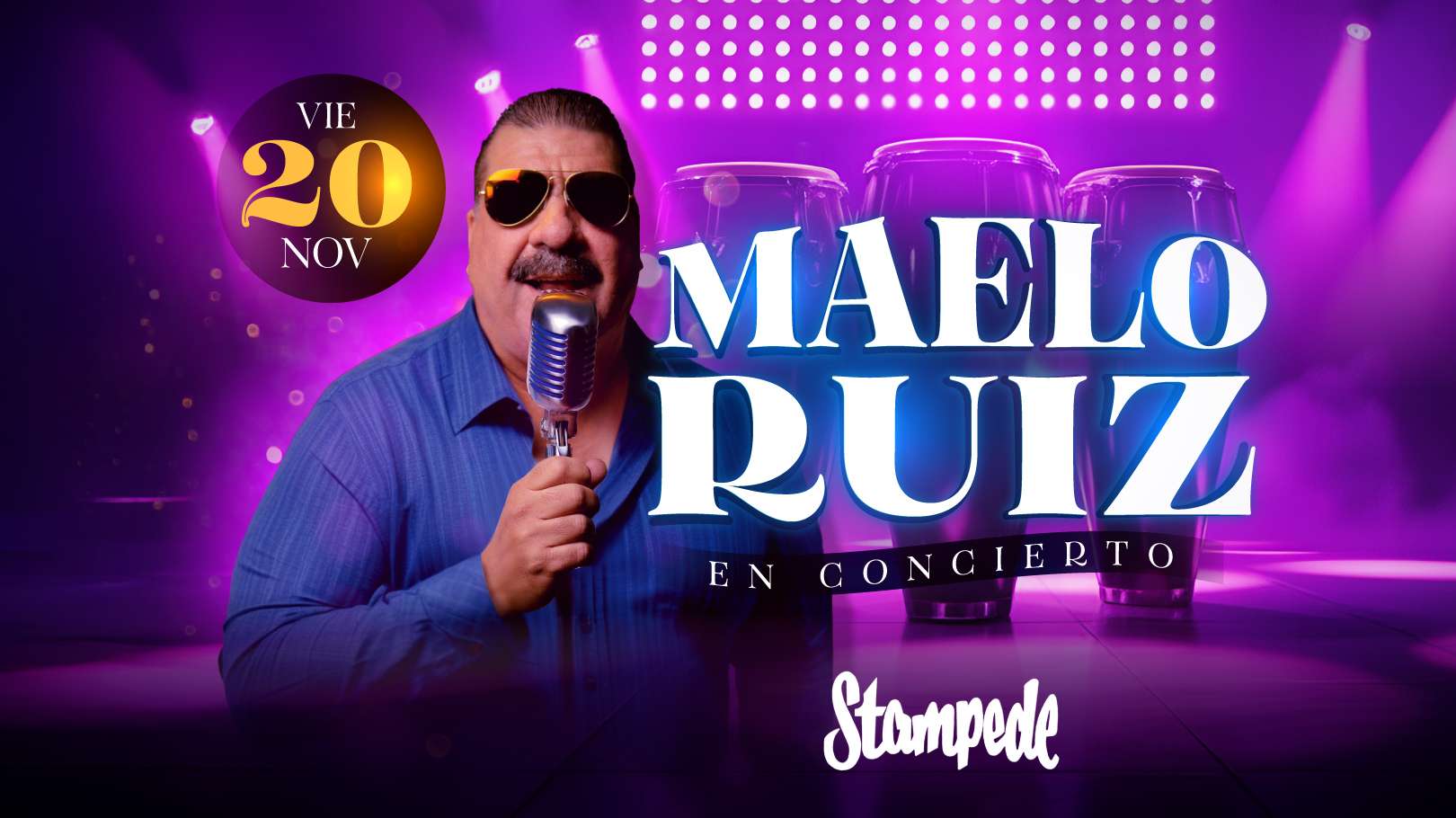 Maelo Ruiz en Denver at Stampede - Aurora - Nov 20, 2026