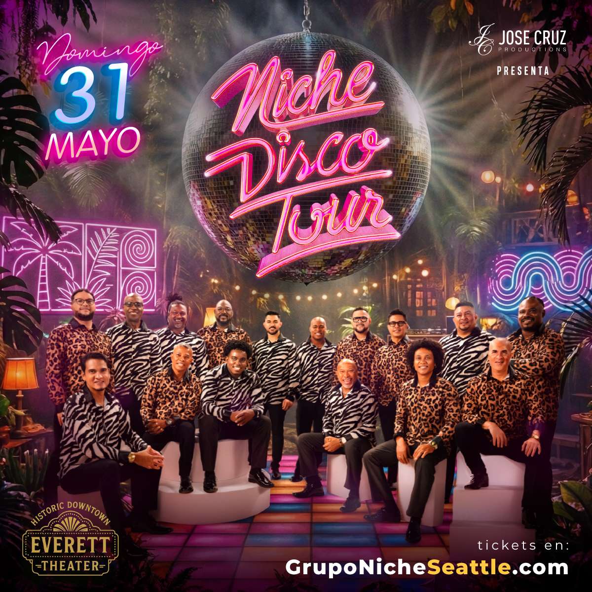 Grupo Niche Concierto en Seattle, WA at Everett Theater - Everett - May 31, 2026
