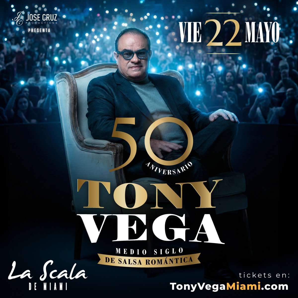 Tony Vega en VIVO en Miami at La Scala de Miami - Miami - May 22, 2026