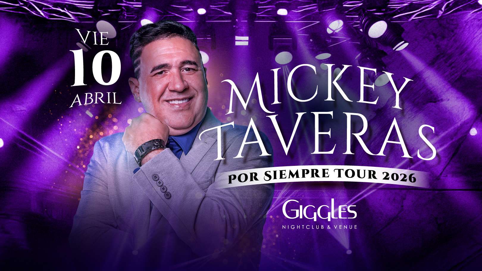 Mickey Taveras en vivo en Los Angeles at Giggles Night Club - Glendale - Apr 10, 2026