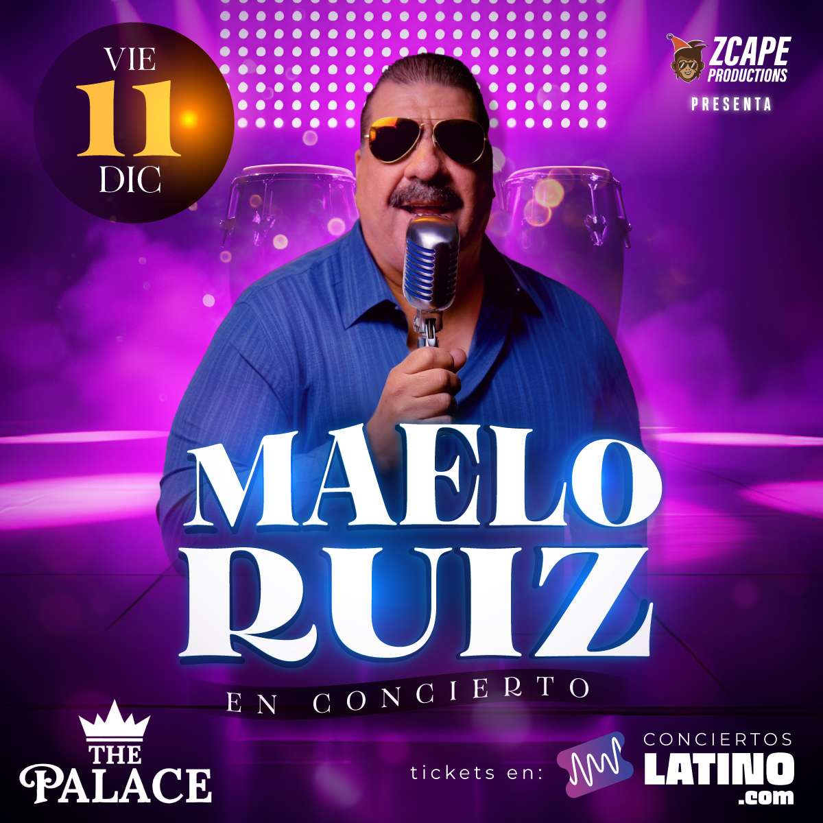 Maelo Ruiz en Virginia at The Palace - Woodbridge - Dec 11, 2026