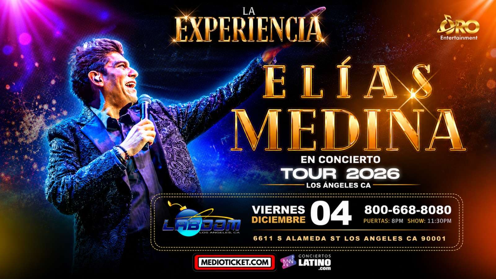 Elias Medina en Los Angeles at La Boom Los Angeles - Los Angeles - Dec 04, 2026