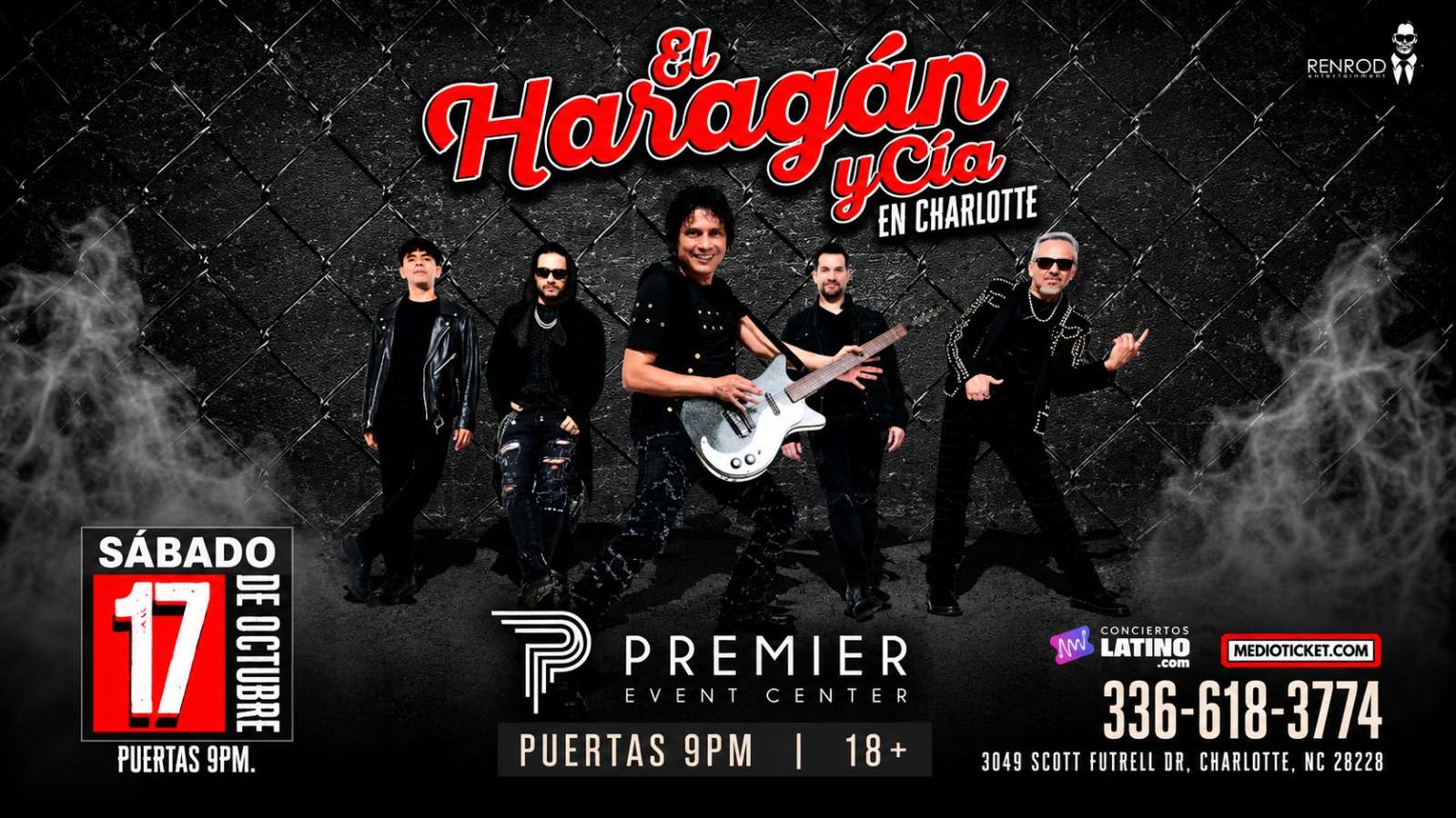 El Haragan y Cia en Charlotte at Premier Event Center - Charlotte - Oct 17, 2026